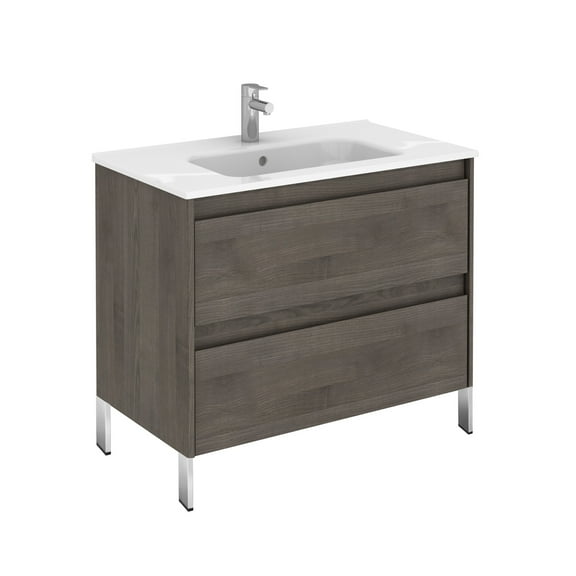 Ws Bath Collections Ambra 80F Ambra 32" Free Standing Single Basin Vanity Set - Wood