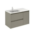 thumbnail image 1 of Ws Bath Collections Ambra 90 SM Ambra 36" Wall Mounted Single Basin Vanity Set - Matte, 1 of 4