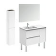 thumbnail image 1 of Ws Bath Collections Ambra 90F Pack 2 WM Ambra 36" Free Standing Single Basin Vanity Set -, 1 of 3