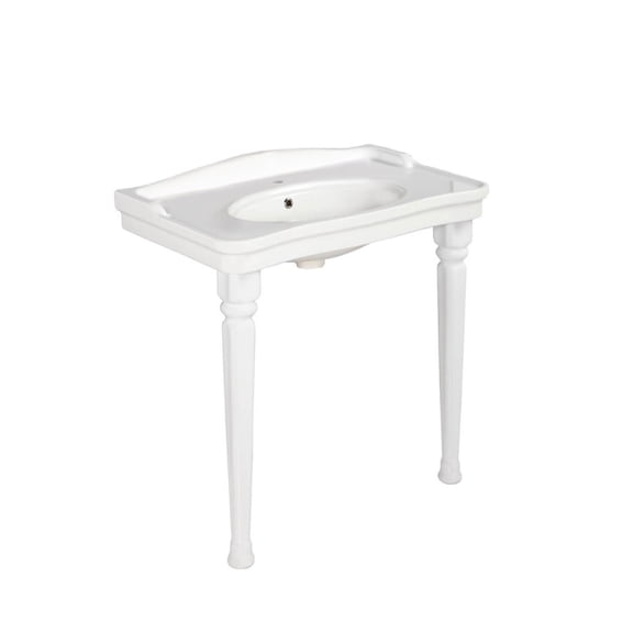 Ws Bath Collections Antique AN 100.03+270 Antique 39-3/8" Rectangular Ceramic Console