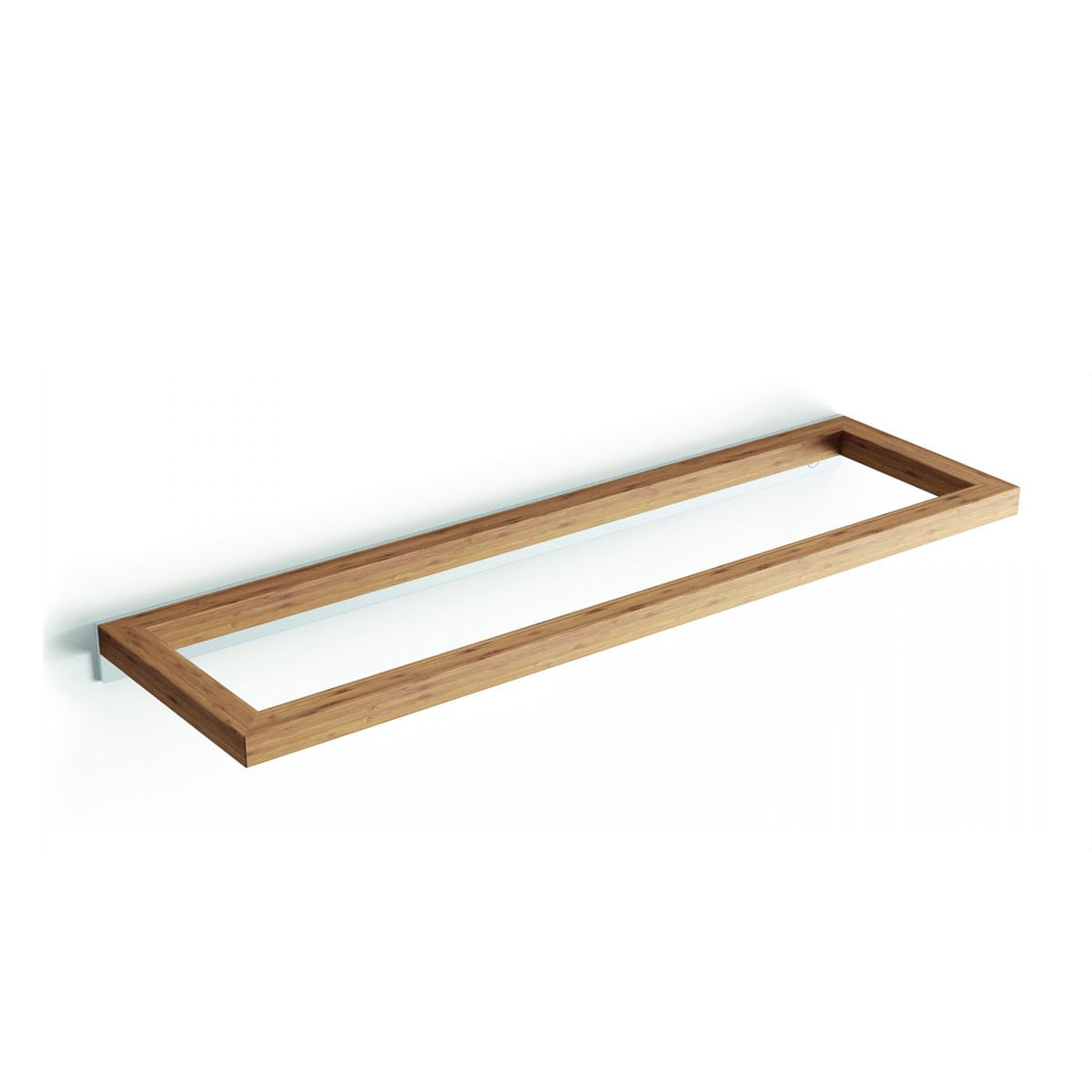 17'' Natural Bamboo Wall Mounted Towel Bar