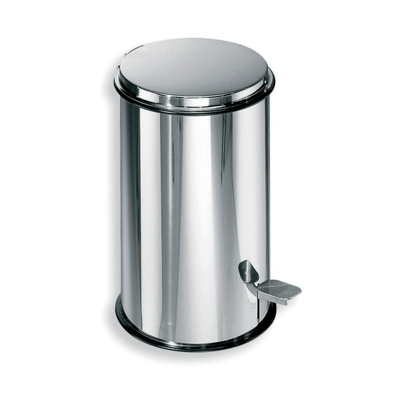 Ws Bath Collections Basket 5347 13" Waste Basket - Stainless Steel