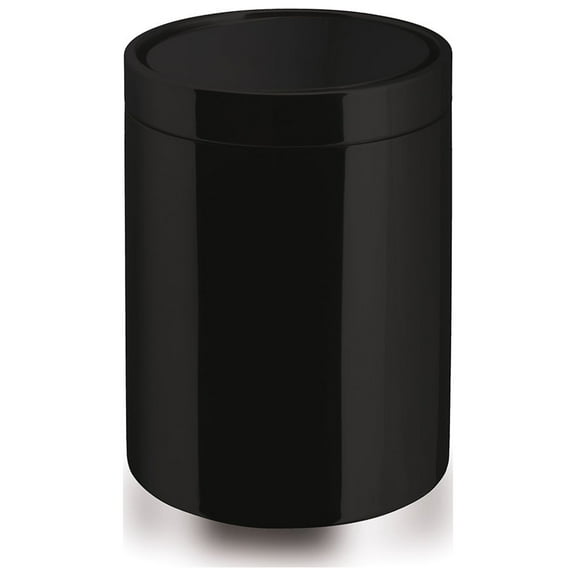 Ws Bath Collections Basket 5359 Waste Paper Basket - Black