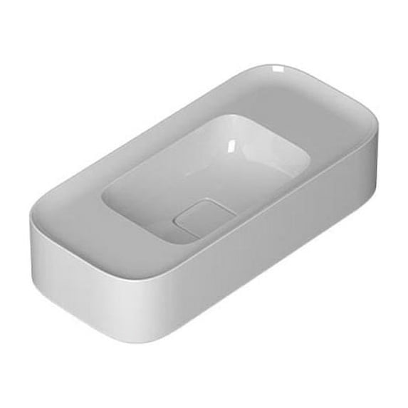 Ws Bath Collections Cameo 60.28.00 WG Cameo 23-5/8" Rectangular Ceramic Vessel / Wall