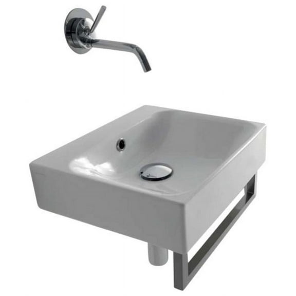 Ws Bath Collections Cento 3539 Cento 15-11/16" Ceramic Wall Mounted / Vessel Bathroom Sink
