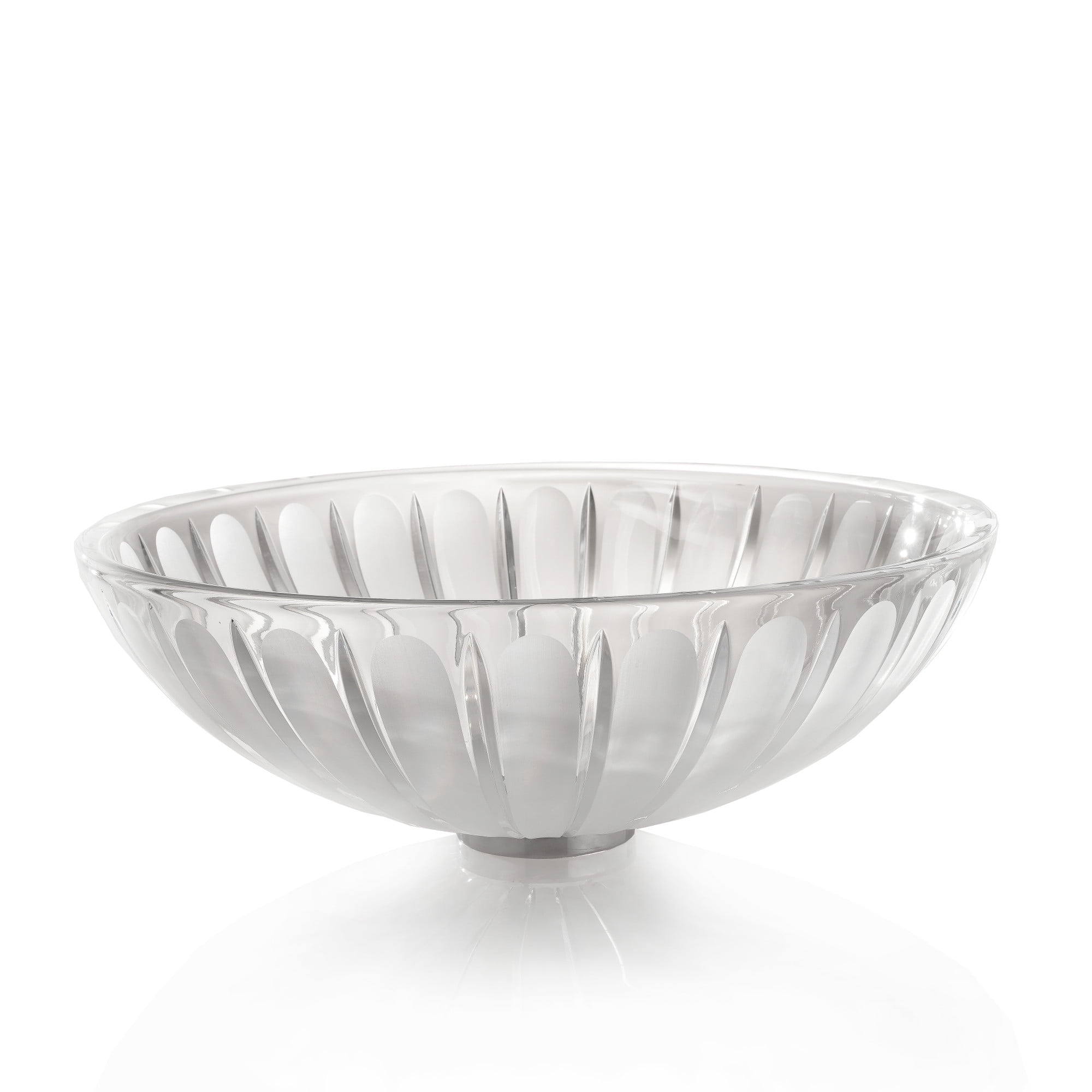 Ws Bath Collections Crystal Tulipa Sc170 Crystal 16-7/8" Circular Glass Vessel Bathroom