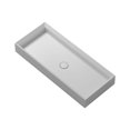 thumbnail image 1 of Ws Bath Collections Cut 90.38 Cut 35-3/8" Rectangular Ceramic Vessel Bathroom Sink - White, 1 of 2
