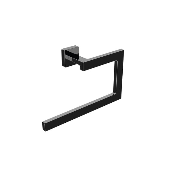 Ws Bath Collections Dado 61215.23 Dado 9" Wall Mounted Towel Ring - Black