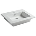 thumbnail image 1 of Ws Bath Collections Drop 61.01 WG Drop 24" Rectangular Ceramic Drop In Or Wall Mounted, 1 of 1
