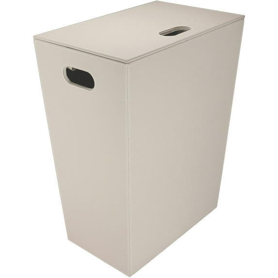 Ws Bath Collections Ecopelle 2463 Ecopelle Leather Laundry Basket - Tortora