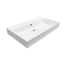 Ws Bath Collections Energy 70.00 Energy 27-5/8" Rectangular Ceramic Vessel Or Wall Mounted