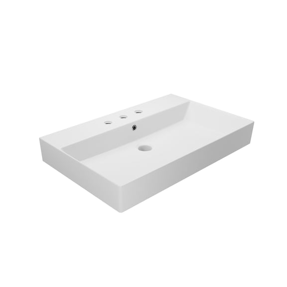 Ws Bath Collections Energy 70.03 WM Energy 27-5/8" Rectangular Ceramic Vessel Or Wall