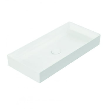 Ws Bath Collections Energy 75C Energy 29-11/16" Rectangle Ceramic Vessel Bathroom Sink -