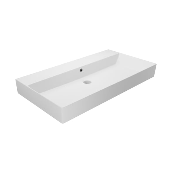 Ws Bath Collections Energy 85.00 WM Energy 33-1/2" Rectangular Ceramic Vessel Or Wall