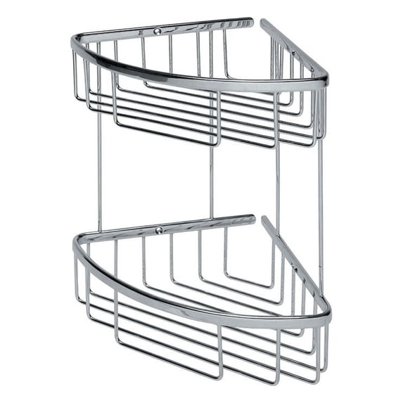 Ws Bath Collections Filo 50032 11.4" Double Shower Basket From The Filo Collection -
