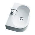 thumbnail image 1 of Ws Bath Collections Flo 3142 23-5/8" Ceramic Wall Mounted / Vessel Bathroom Sink - White, 1 of 4