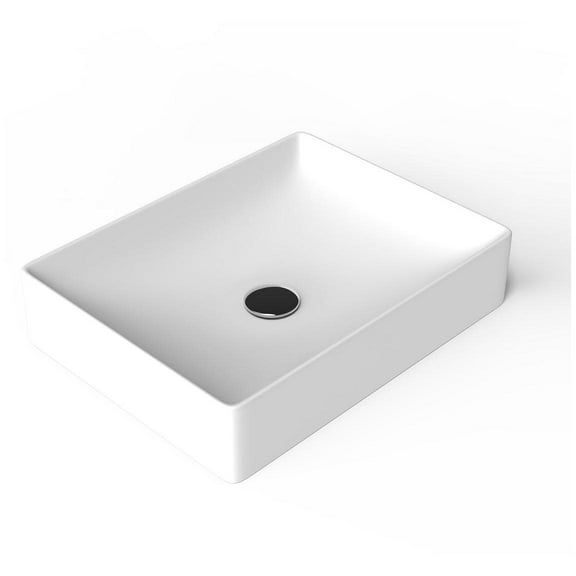 Ws Bath Collections Fly 3050 Fly 19-11/16" Rectangular Ceramic Vessel Bathroom Sink -
