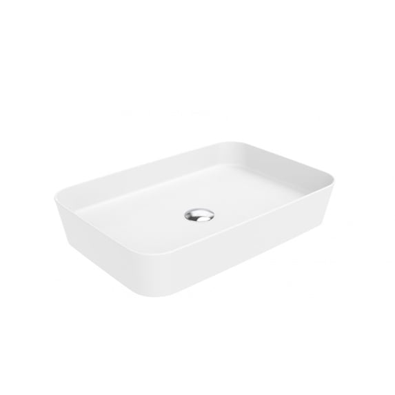 Ws Bath Collections Lago 060 WG Lago 23-5/8" Rectangular Ceramic Vessel Bathroom Sink -