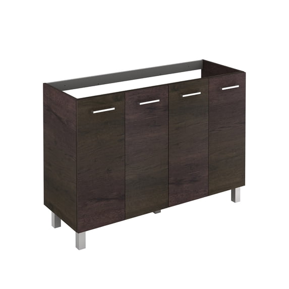 Ws Bath Collections Logic 120 WE Base Logic Vanities 48" Double Vanity Cabinet Only -