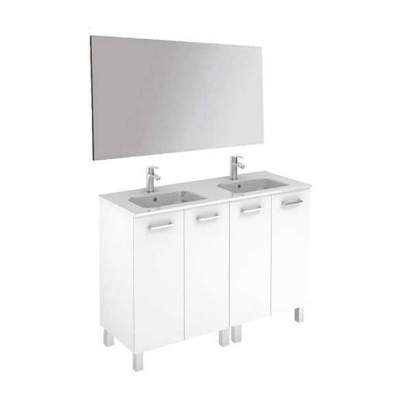 Ws Bath Collections Logic 120 Pack 1 Logic Vanities 48" Free Standing Single Basin Vanity