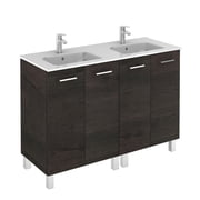 Ws Bath Collections Logic 120 WE Logic Vanities 48 Free Standing Double Basin Vanity Set