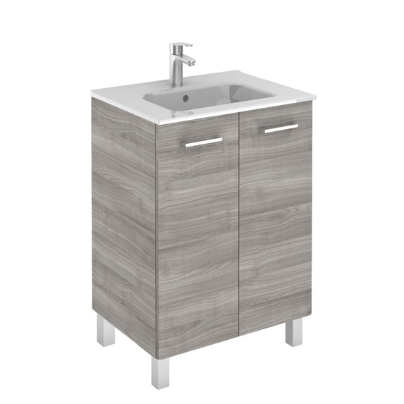 Ws Bath Collections LOGIC 60 SG Logic Vanities 24" Free Standing Single Basin Vanity Set -