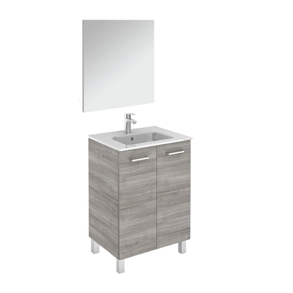 Ws Bath Collections LOGIC 60 PACK 1 SG Logic Vanities 24" Free Standing Single Basin