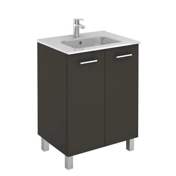 Ws Bath Collections LOGIC 70 AN Logic Vanities 30" Free Standing Single Basin Vanity Set -