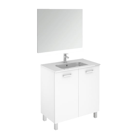 Ws Bath Collections LOGIC 80 PACK 1 WG Logic Vanities 32" Free Standing Single Basin
