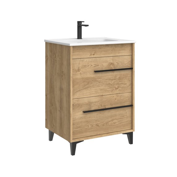 Ws Bath Collections Lotus C60F.112 NO Lotus 24" Free Standing Single Basin Vanity Set -