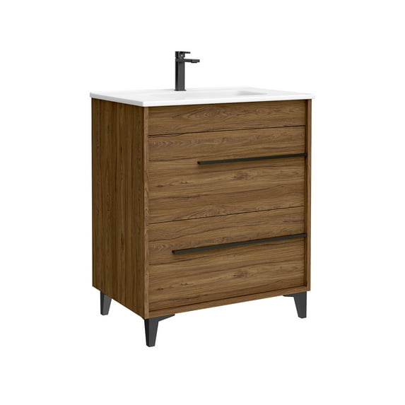 Ws Bath Collections Lotus C70F.112 WA Lotus 30" Free Standing Single Basin Vanity Set -