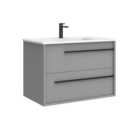 Ws Bath Collections Lotus C80W.110 MTM Lotus 32" Free Standing Single Basin Vanity Set -
