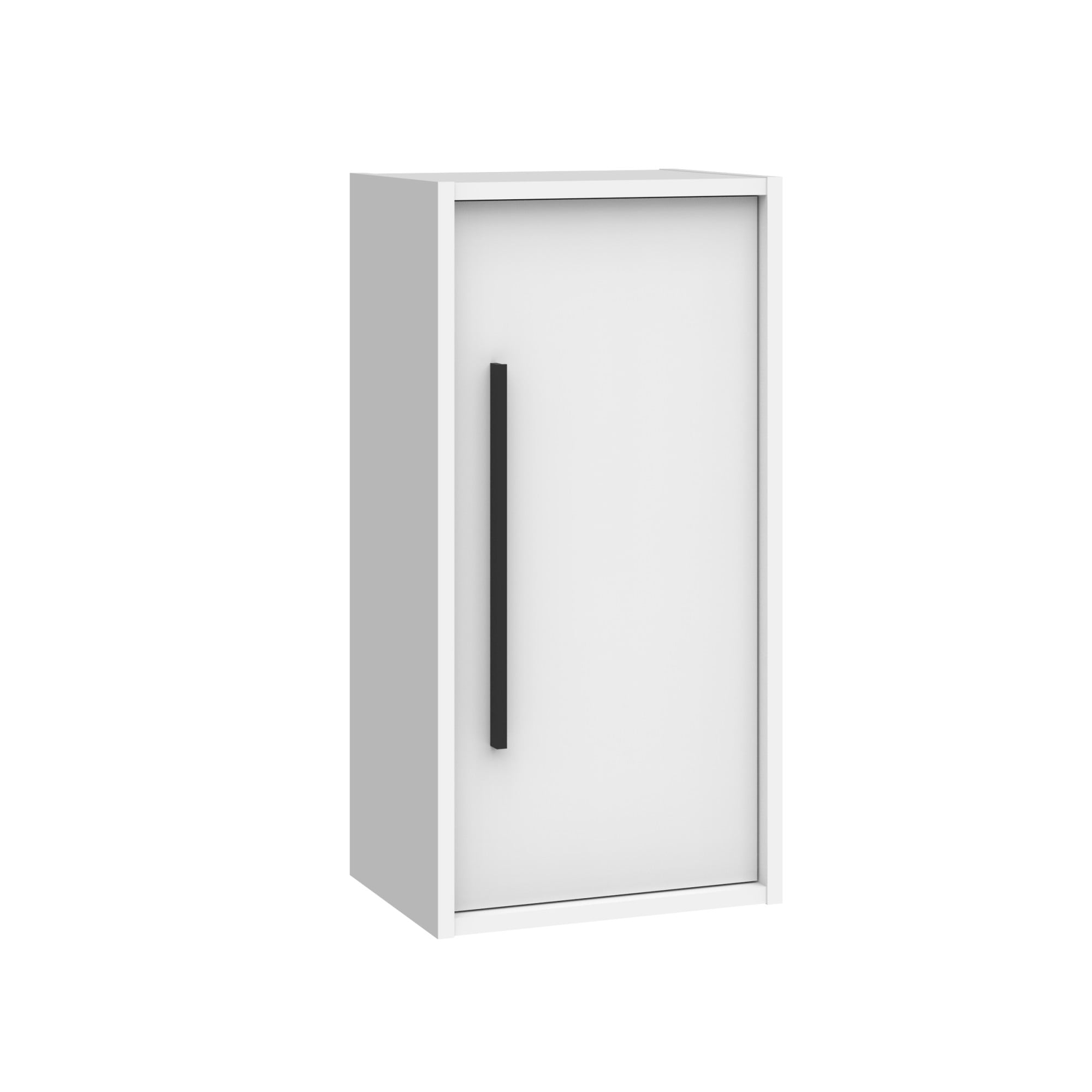 Gloss White Engineered Wood Wall Mounted Bathroom Cabinet