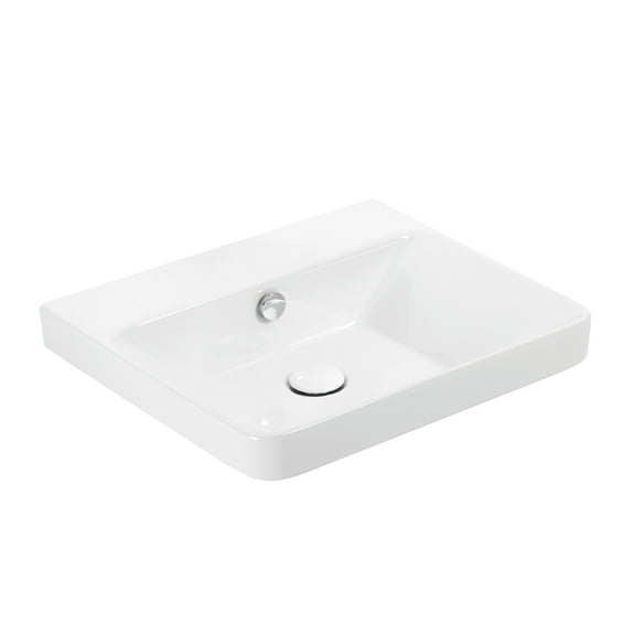 Ws Bath Collections Luxury 50.00 Luxury 19-11/16" Rectangular Ceramic Drop In Or Wall