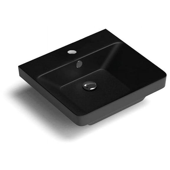 Ws Bath Collections Luxury 50.01 BM Luxury 19-11/16" Rectangular Ceramic Drop In Or Wall