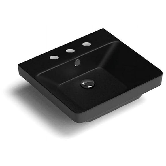 Ws Bath Collections Luxury 50.03 BM Luxury 19-11/16" Rectangular Ceramic Drop In Or Wall