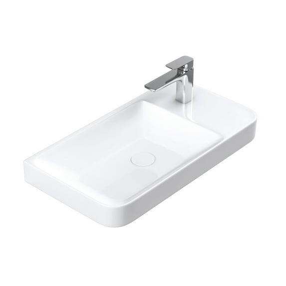 Ws Bath Collections Luxury 54 Luxury 21-11/16" Rectangular Ceramic Vessel Bathroom Sink