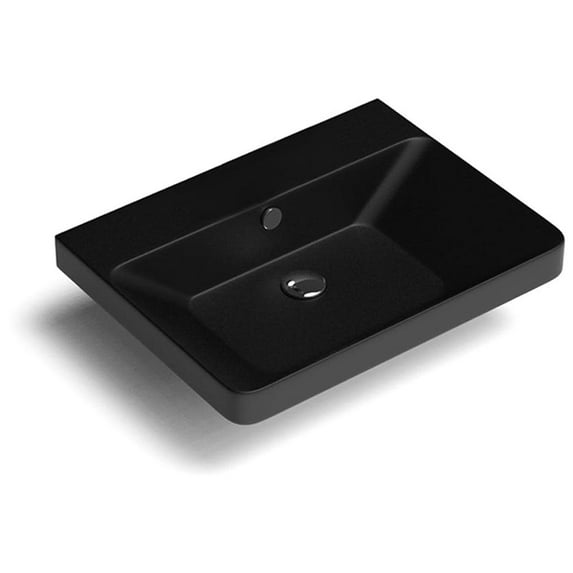 Ws Bath Collections Luxury 60.00 BM Luxury 23-13/16" Rectangular Ceramic Drop In Or Wall