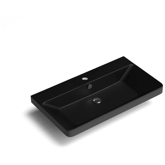 Ws Bath Collections Luxury 80.01 BM Luxury 31-11/16" Rectangular Ceramic Drop In Or Wall