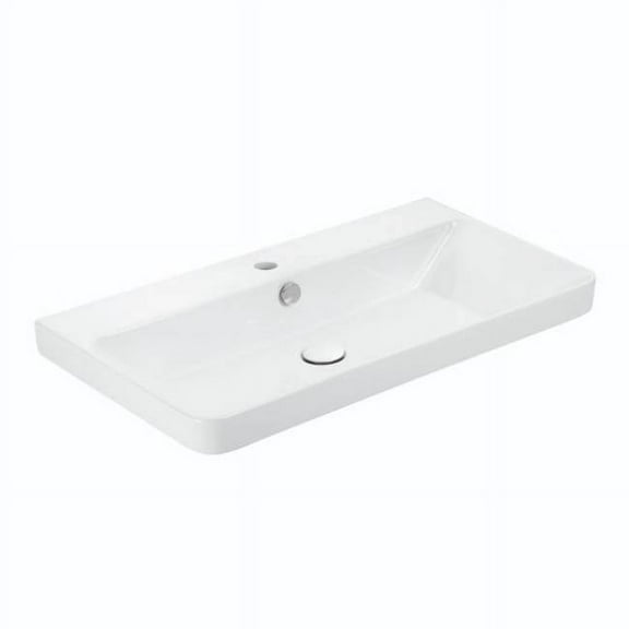 Ws Bath Collections Luxury 80.01 Luxury 31-11/16" Rectangular Ceramic Drop In Or Wall