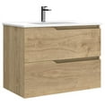 thumbnail image 1 of Ws Bath Collections Menta C80.100 NO Menta 32" Wall Mounted Single Basin Vanity Set - Wood, 1 of 4