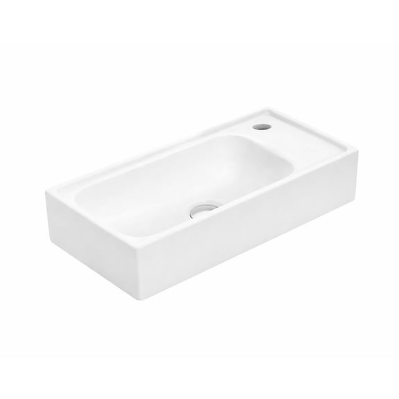 Ws Bath Collections Minimal 4050 Minimal 19-7/8" Rectangular Ceramic Vessel Bathroom Sink