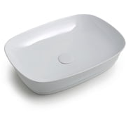 Ws Bath Collections Mood ID 60.43 WG Mood 23-5/8" Rectangular Ceramic Vessel Bathroom Sink