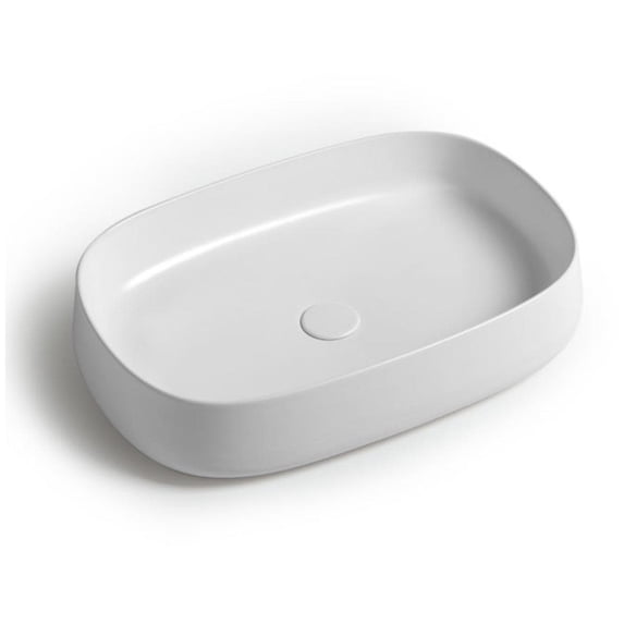 Ws Bath Collections Mood JU 60.40 WG Mood 24-3/8" Rectangular Ceramic Vessel Bathroom Sink