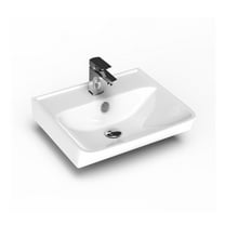 Ws Bath Collections Neo 45.01 Neo 17-11/16" Rectangular Ceramic Wall Mounted Bathroom Sink