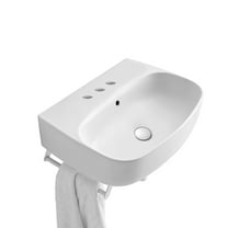 Ws Bath Collections Nolita 5341.03 Nolita 23-5/8" Rectangular Ceramic Vessel Or Wall