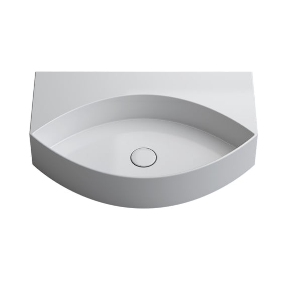 Ws Bath Collections Occhio 65.42.00 Occhio 25-11/16" Specialty Ceramic Vessel Or Wall