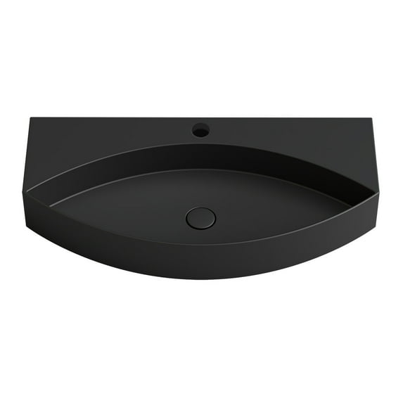 Ws Bath Collections Occhio 90.45.01 Occhio 35-5/8" Specialty Ceramic Vessel Or Wall