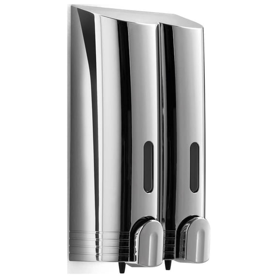 Ws Bath Collections Otel 53268 9.7" Wall Mounted Double Soap Dispenser From The Otel
