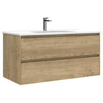 Ws Bath Collections Perla C100 Perla 40" Wall Mounted Single Basin Vanity Set - Wood